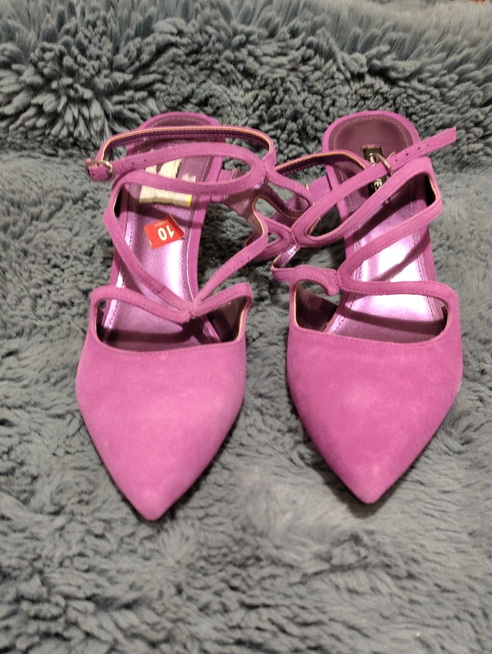 Nine West Pink Strappy Pointed-Toe Heels